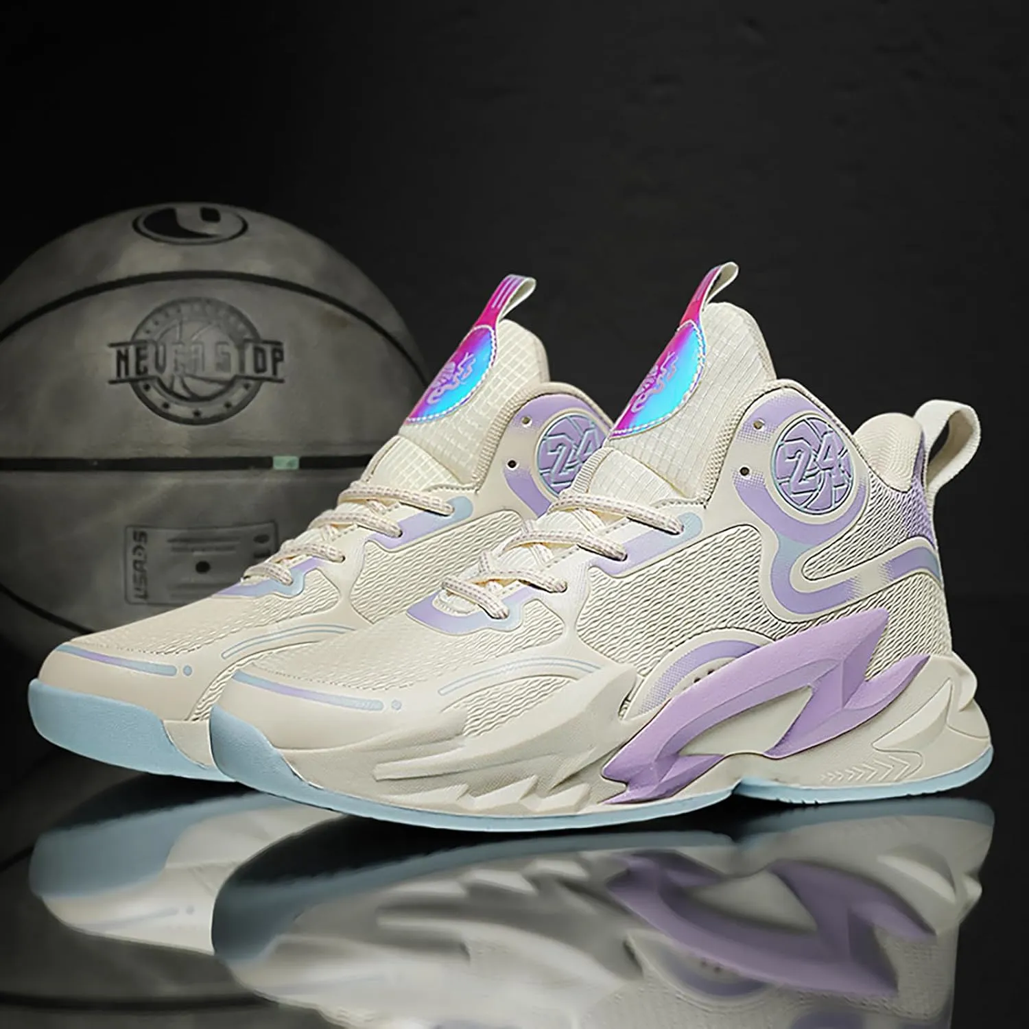 Boys Basketball Shoes Breathable Indoor Athletic Shoes Youth Outdoor Fashion Sneakers Comfortable Basketball Shoes for Girls