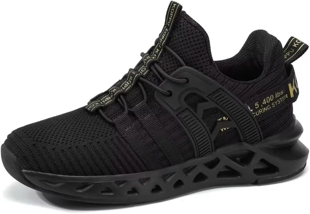Boys Tennis Shoes Girls Kids Slip on Sneakers Lightweight Running Shoes for Athletic Walking