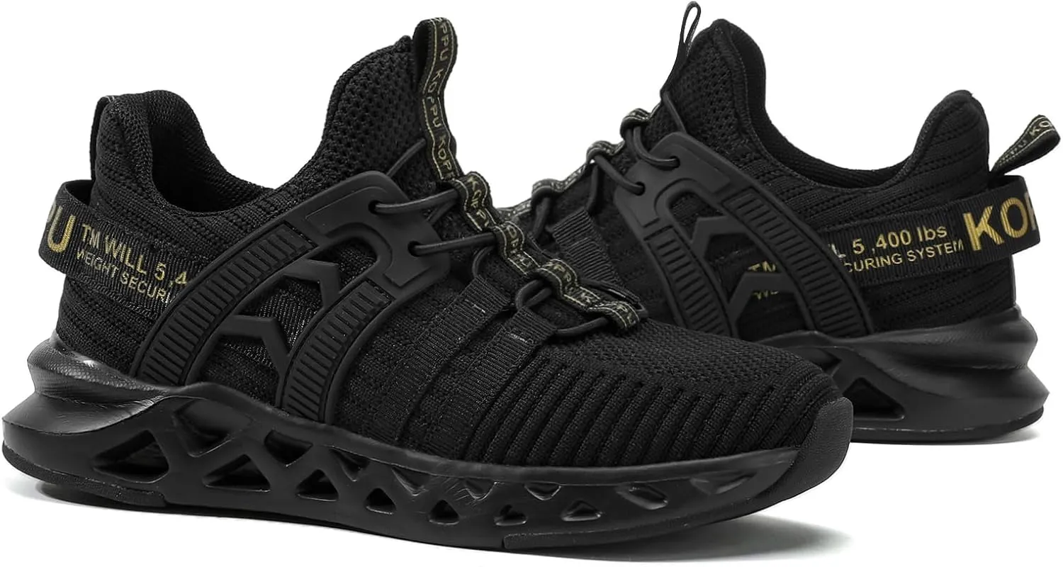 Boys Tennis Shoes Girls Kids Slip on Sneakers Lightweight Running Shoes for Athletic Walking