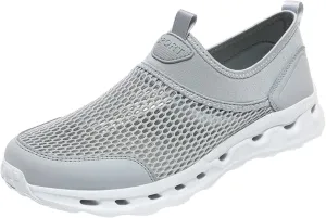 Breathable Diabetic Shoes for Men Lightweight Breathable Slip on Running Shoe Lightweight Elderly Slip on Shoes