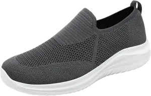 Breathable Diabetic Shoes for Men Lightweight Breathable Slip on Running Shoe Outdoor Non Slip Jogging Sneakers