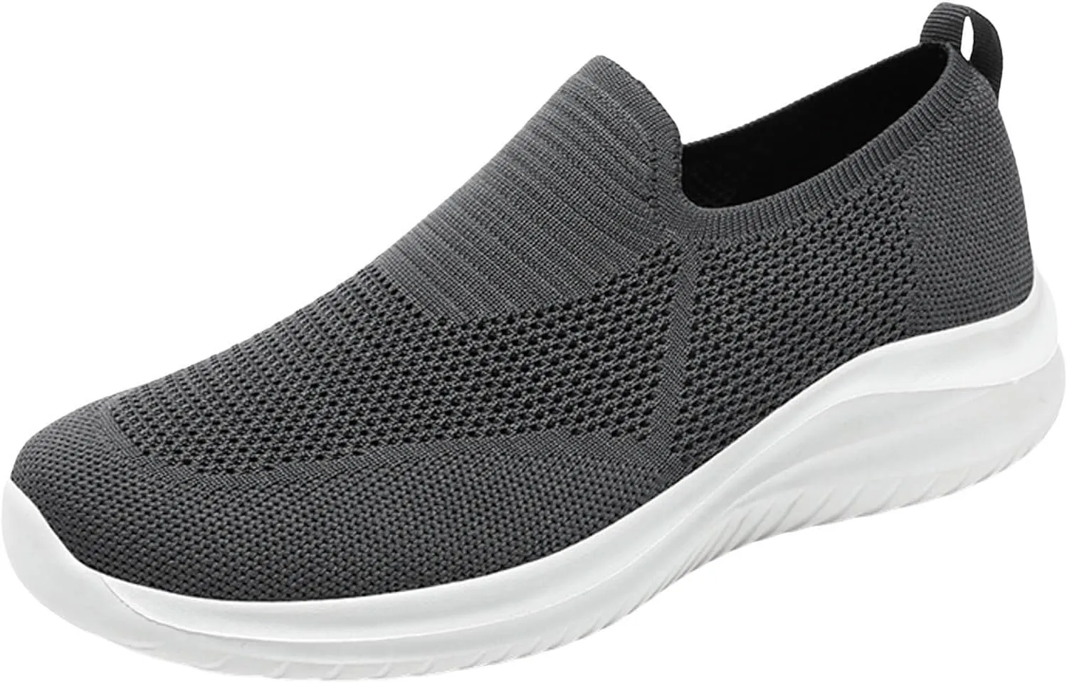 Breathable Diabetic Shoes for Men Lightweight Breathable Slip on Running Shoe Outdoor Non Slip Jogging Sneakers