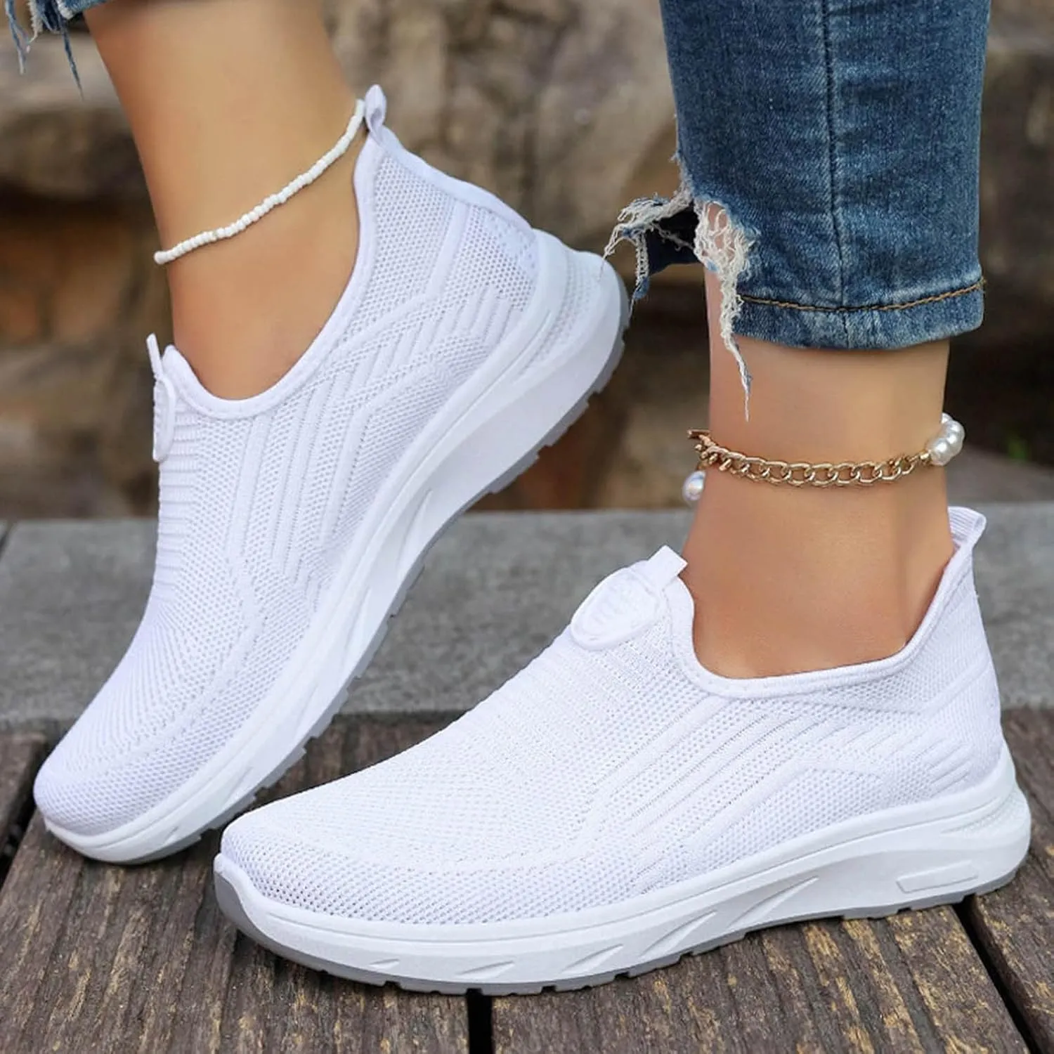 Breathable Fashion Sneakers for Women Breathable Zero Drop Adjustable Barefoot Shoes Lightweight Workout Shoe