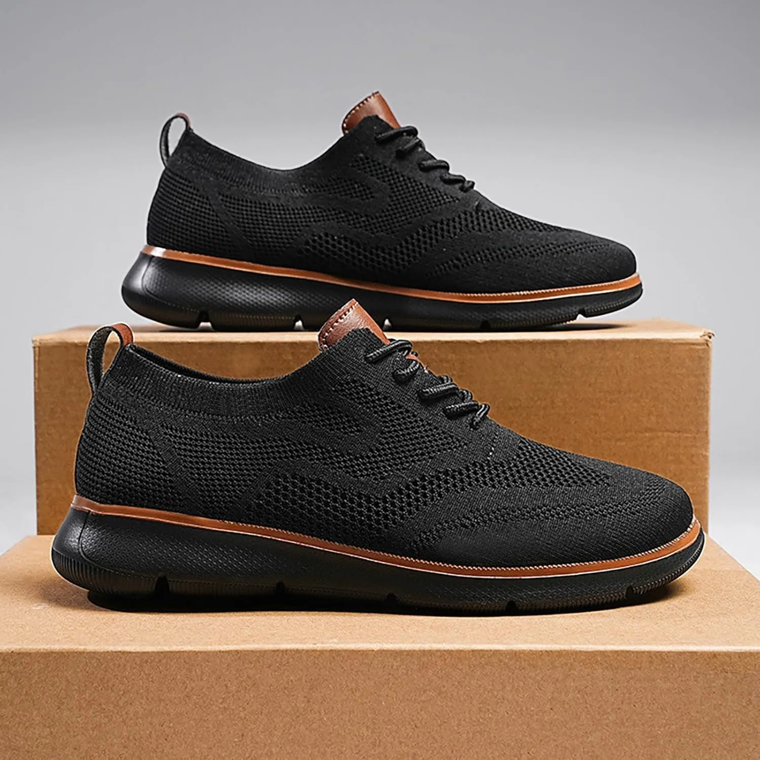 Breathable Men Running Shoes Fashion Mesh Breathable Lace up Casual Summer Comfortable Outdoor Walking Running Sneakers for Men