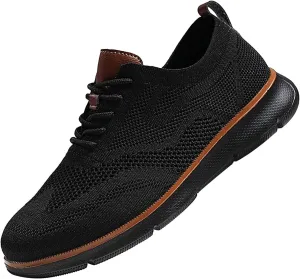 Breathable Men Running Shoes Fashion Mesh Breathable Lace up Casual Summer Comfortable Outdoor Walking Running Sneakers for Men