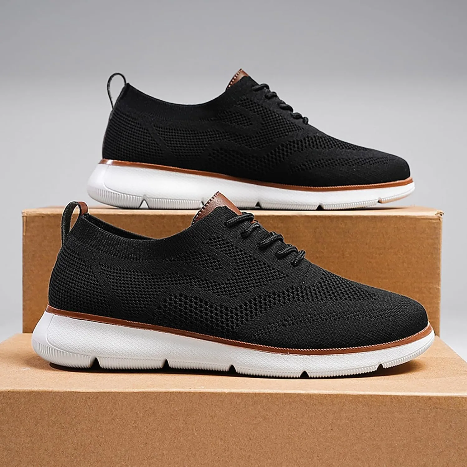 Breathable Men Running Shoes Fashion Mesh Breathable Lace up Casual Summer Comfortable Outdoor Walking Running Sneakers for Men