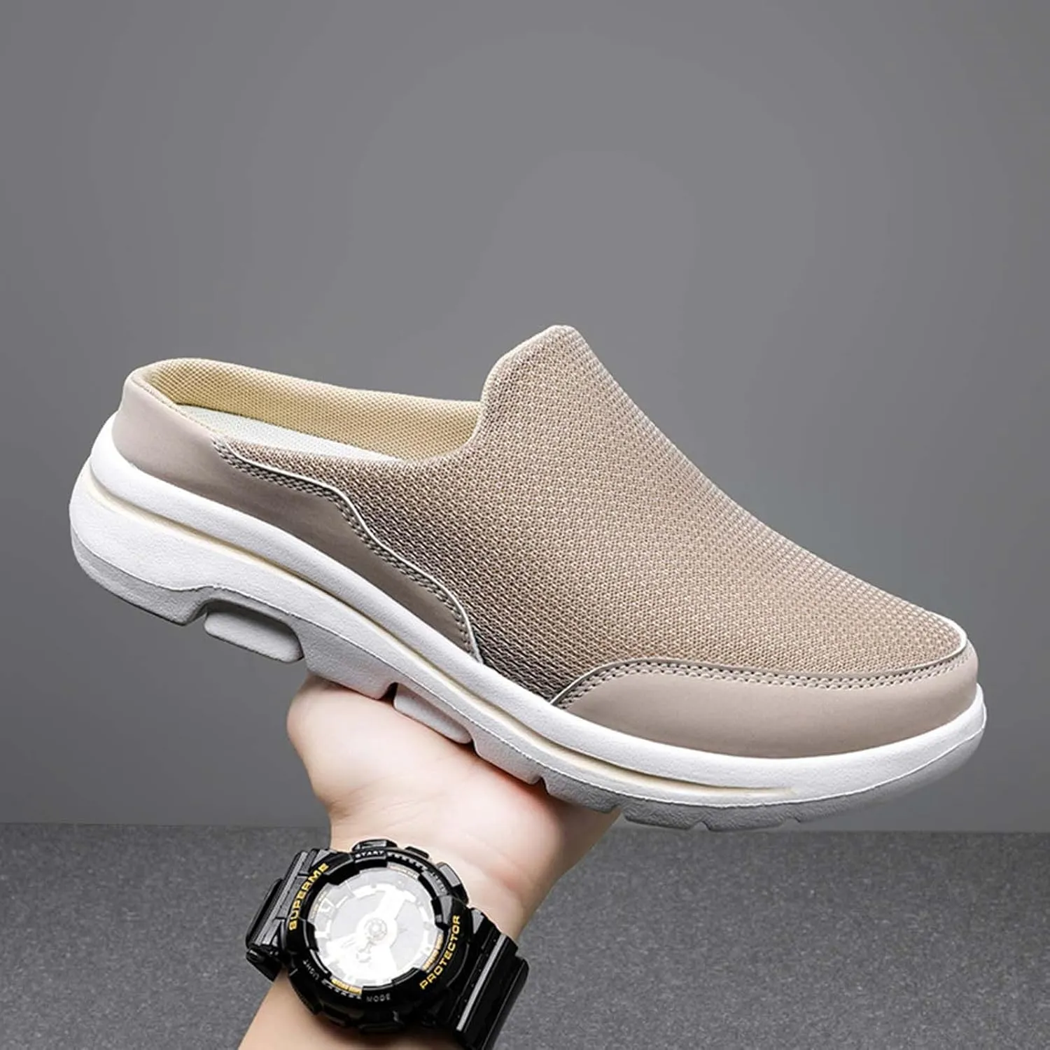 Breathable Slip on Shoes for Men Breathable Casual Comfortable Walking Sneaker Outdoor Non Slip Jogging Sneakers