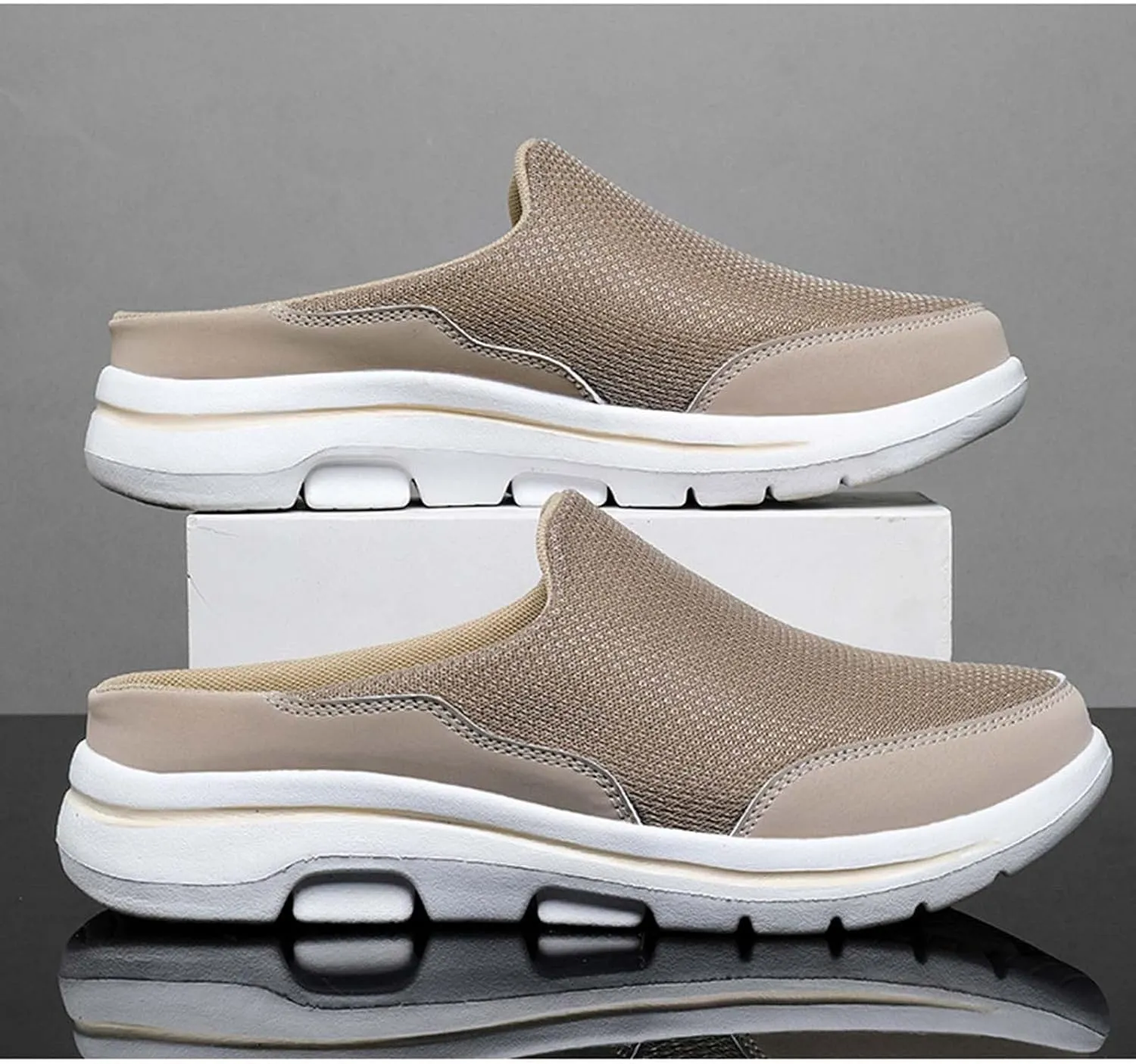 Breathable Slip on Shoes for Men Breathable Casual Comfortable Walking Sneaker Outdoor Non Slip Jogging Sneakers