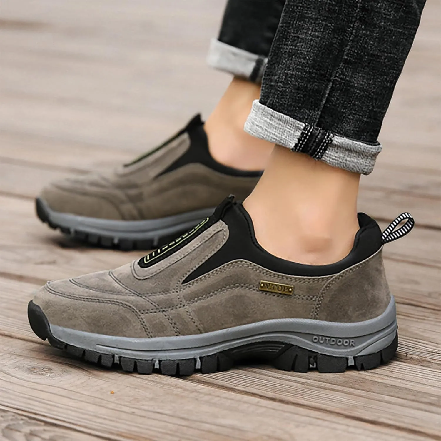 Breathable Slip on Shoes for Men Comfortable Breathable Slip on Sneaker Comfortable & Light-Weight Stretch Shoes