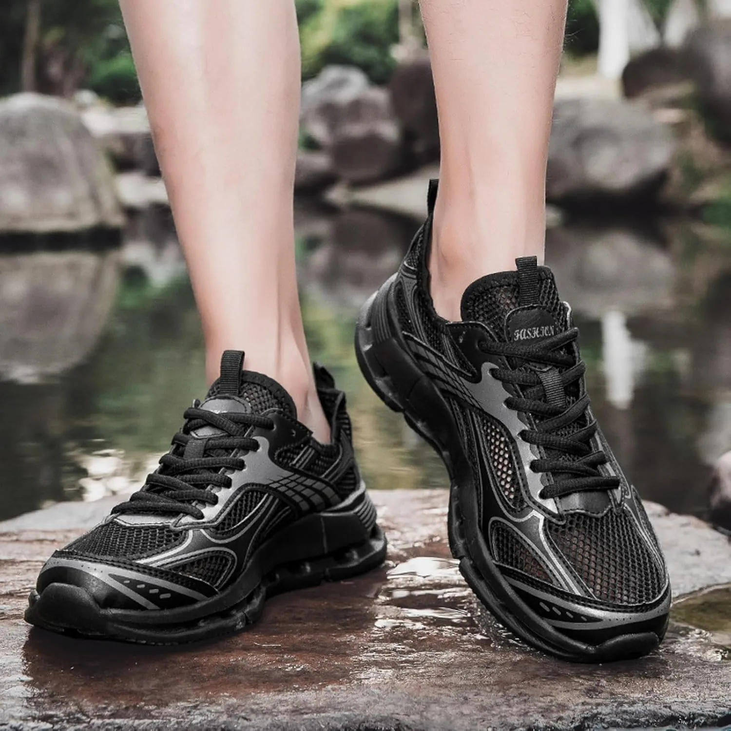 Breathable Walking Shoes for Men Comfortable Breathable Lightweight Tennis Shoe Men's Comfortable Canvas Shoes