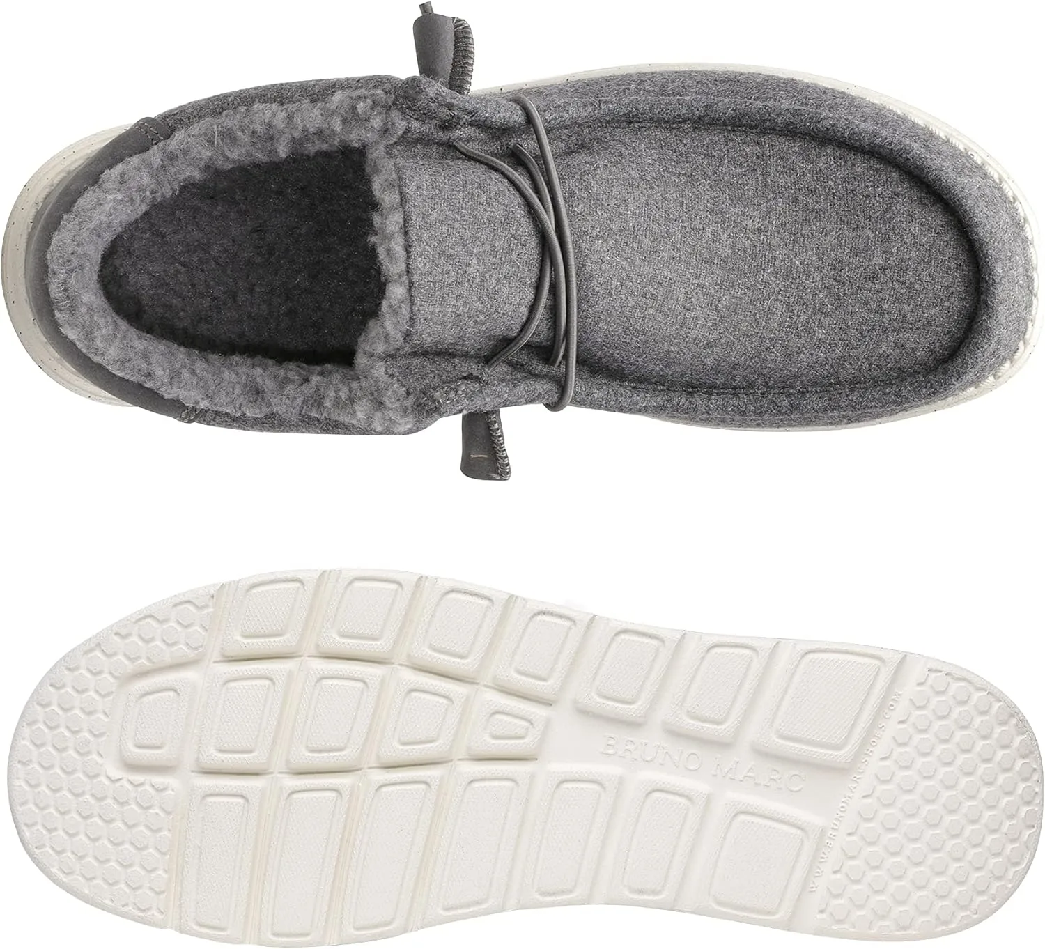Bruno Marc Men's Slip-on Faux Fur Lined Loafers Casual Shoes