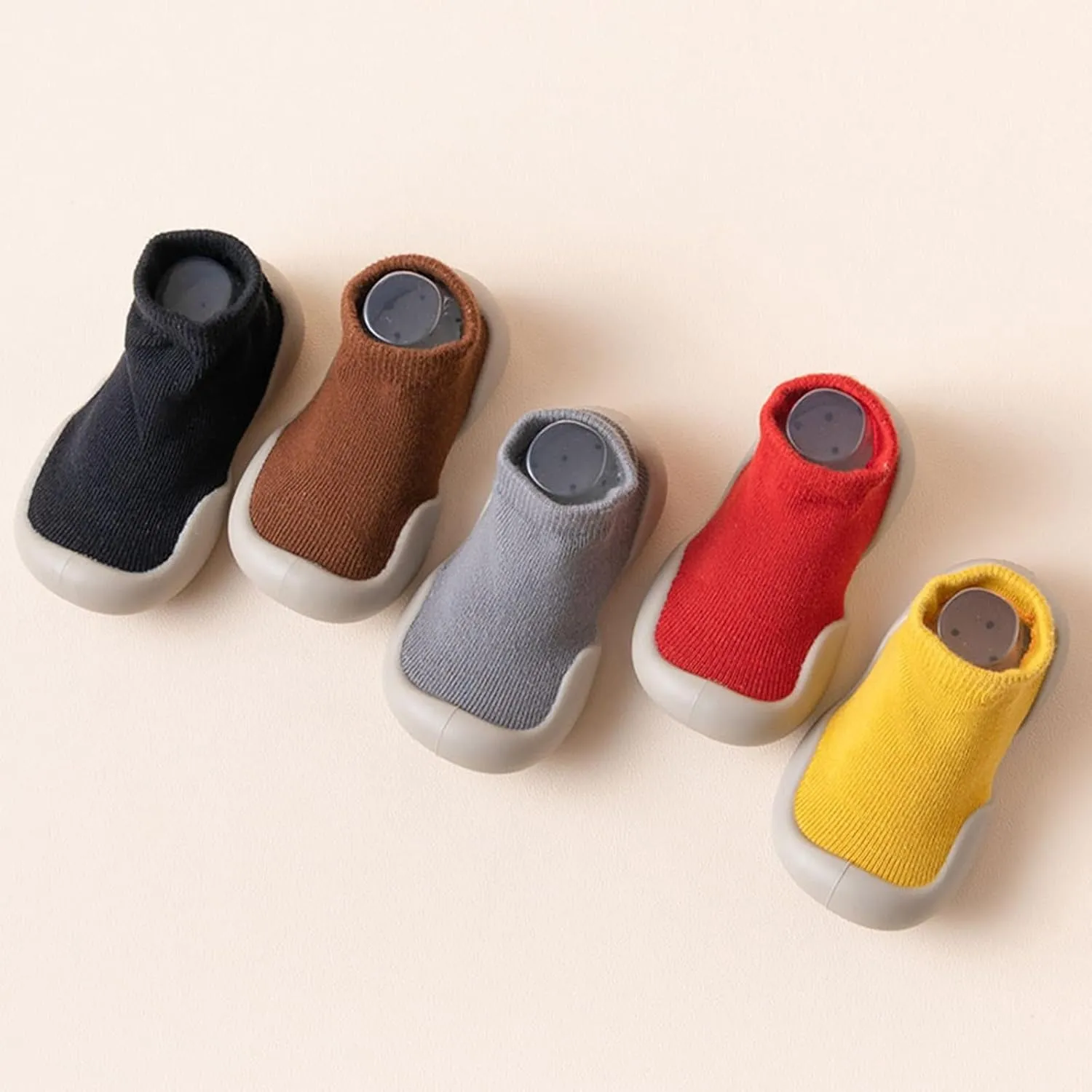 Cathalem Baby Sock Shoes Baby Walking Shoes Infant Breathable Slippers with Soft Rubber Sole Baby Boys Girls Slip On Sneakers