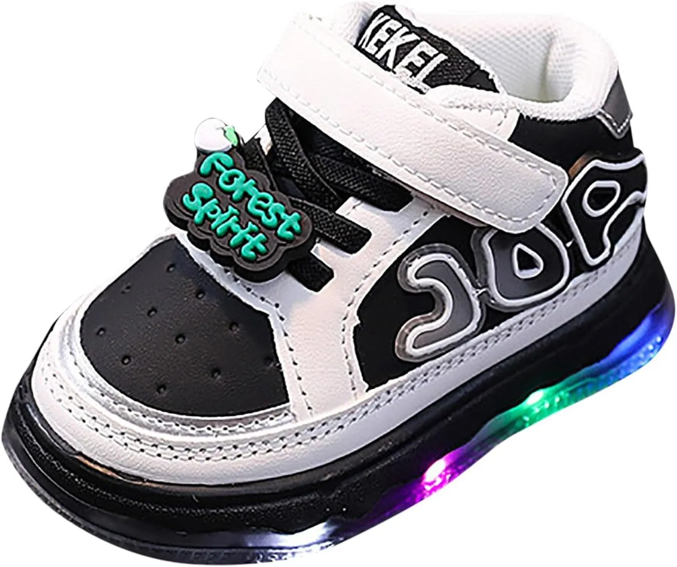 Cathalem Sneakers for Girls Boys, Baby Toddler LED Light Sneakers Walking Shoes 1-6 Years Old Kids Mesh Sport Running Shoes