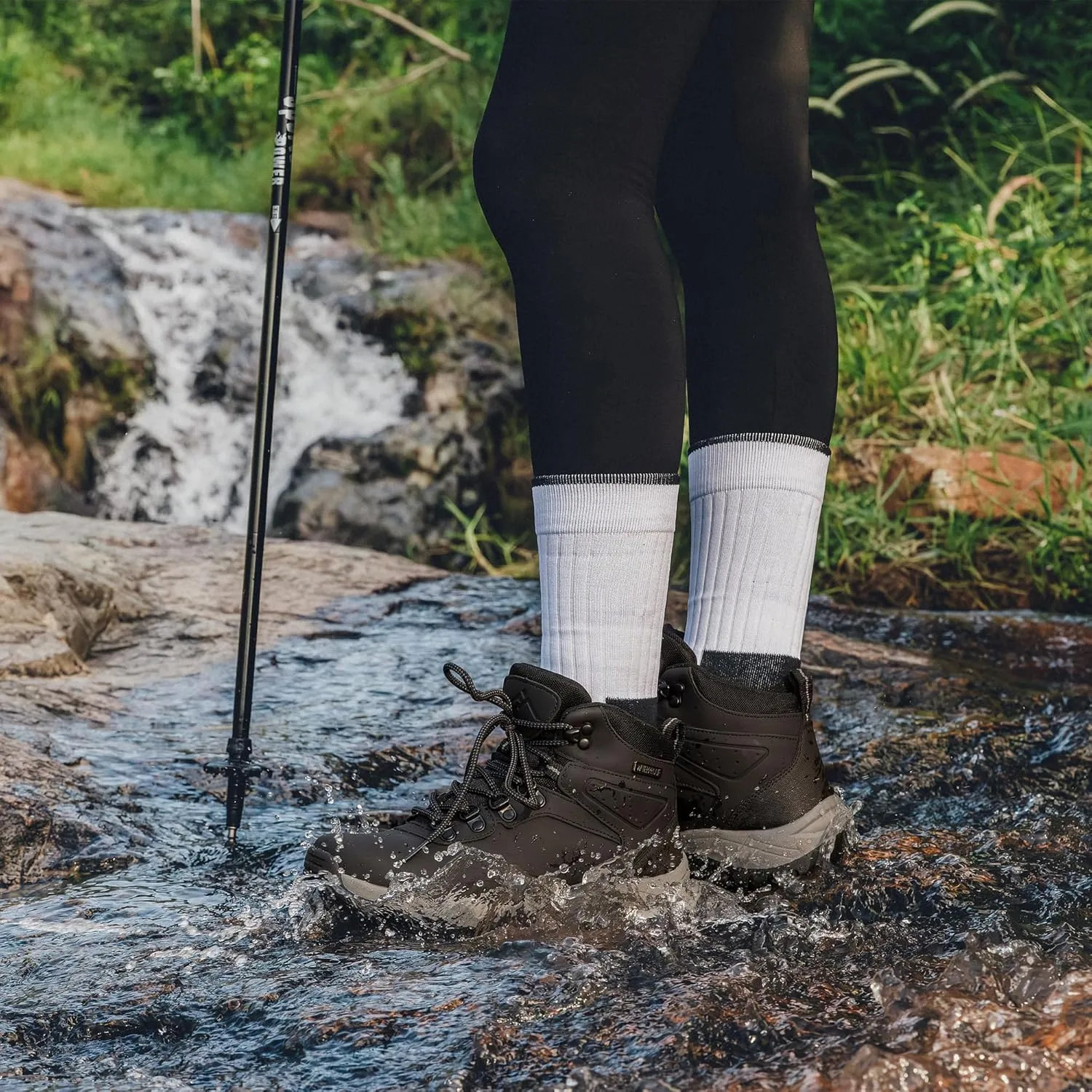CC-Los Women's Hiking Boots Waterproof Outdoor Trekking Camping Trail Hiking Shoes