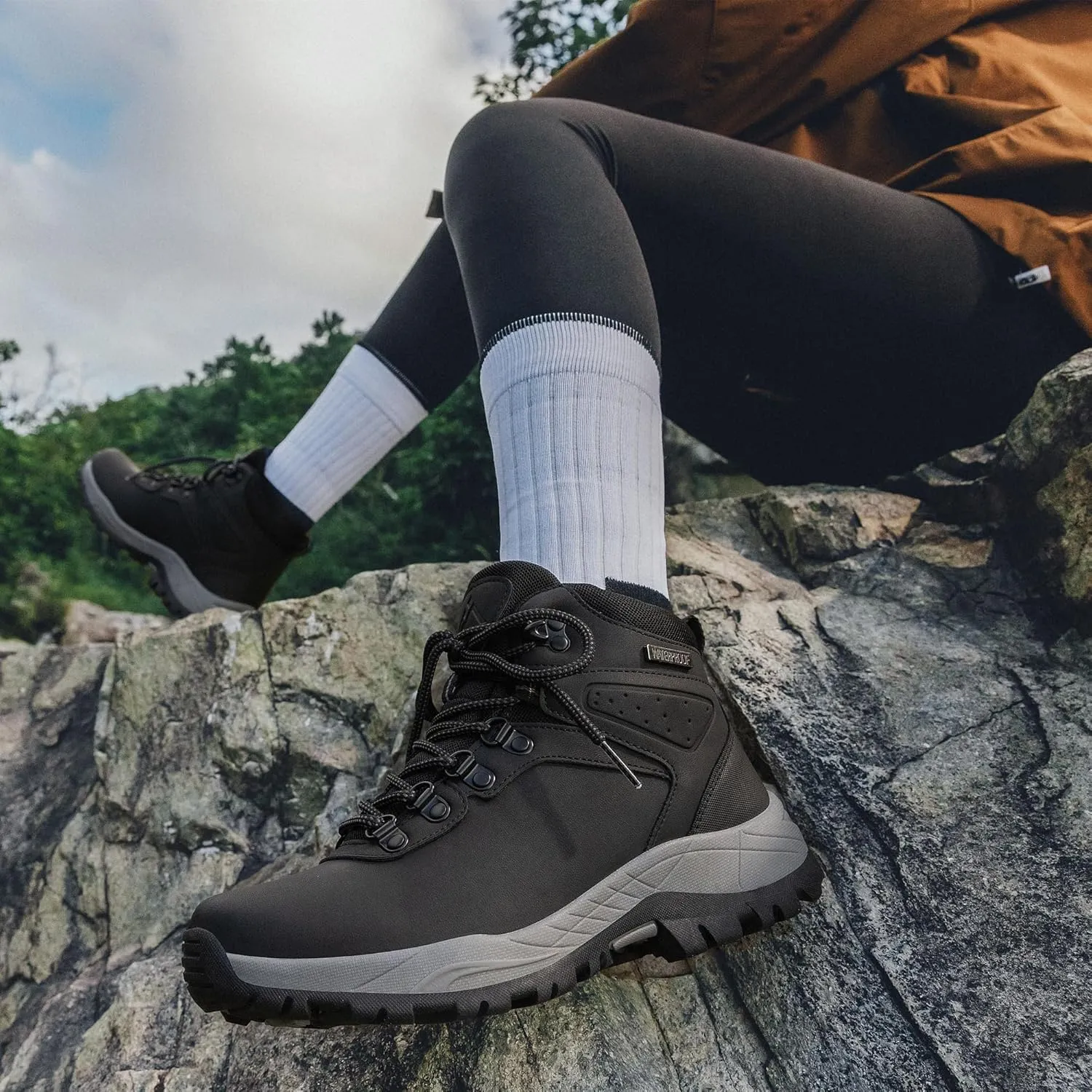 CC-Los Women's Hiking Boots Waterproof Outdoor Trekking Camping Trail Hiking Shoes