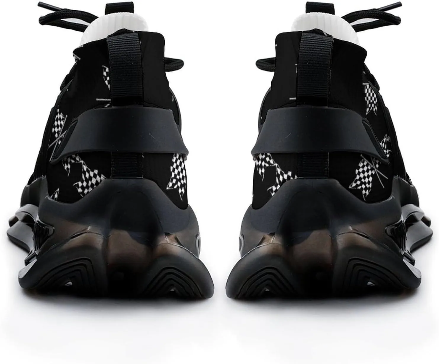 Checkered Flag Men's Running Shoes Lightweight Walking Shoe Breathable Sneaker