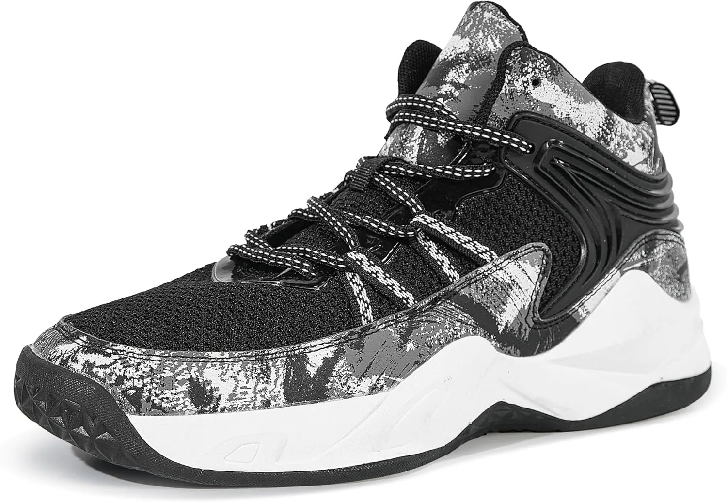 CJSPORX Men Women Basketball Shoes Breathable Non Slip Outdoor Fashion Sneakers