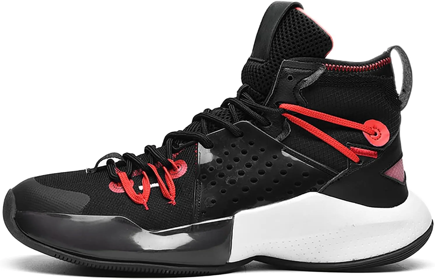 CJSPORX Mens Basketball Shoes Fashion High Top Running Sneakers Lightweight Sport Shoes for Athletic
