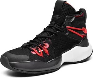 CJSPORX Mens Basketball Shoes Fashion High Top Running Sneakers Lightweight Sport Shoes for Athletic