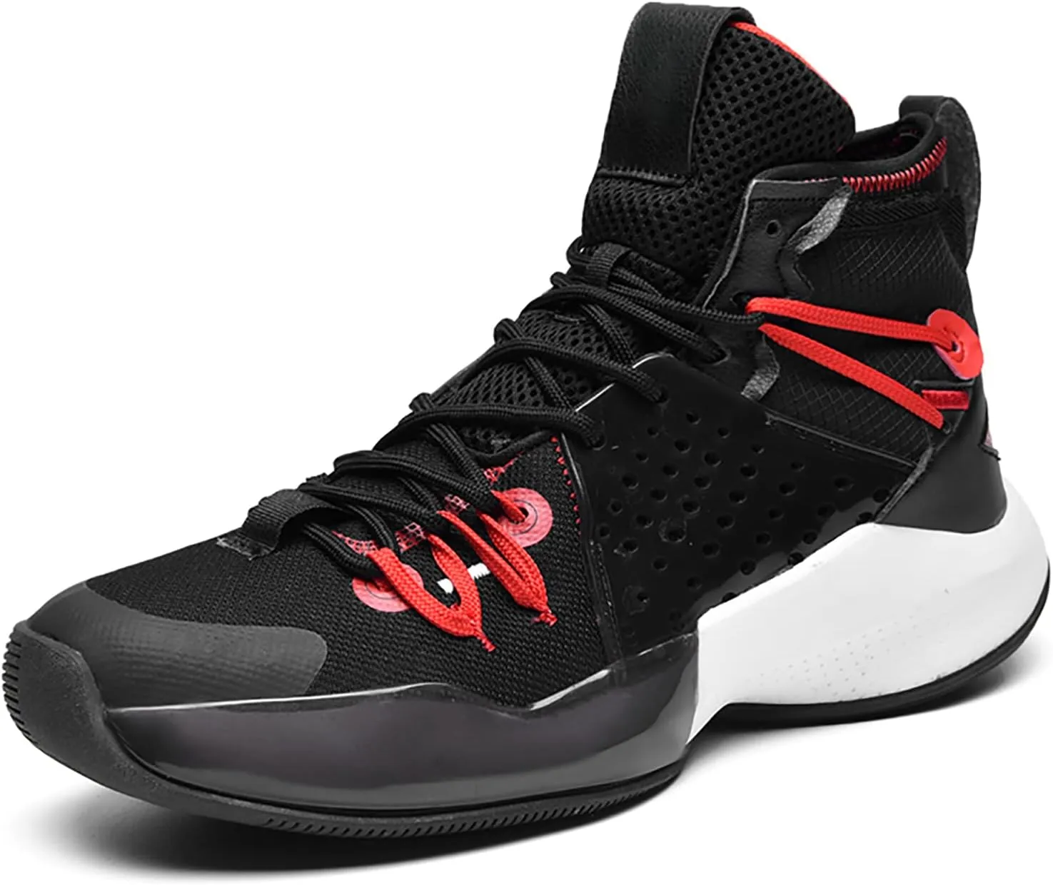 CJSPORX Mens Basketball Shoes Fashion High Top Running Sneakers Lightweight Sport Shoes for Athletic