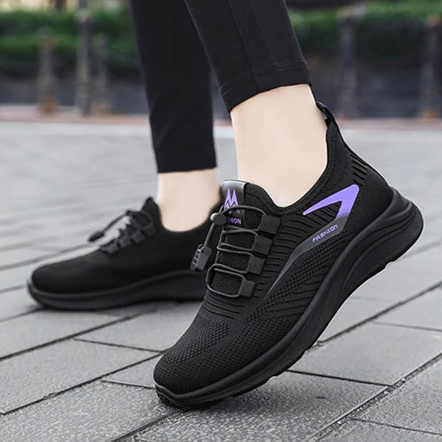 Comfort Lightweight Breathable Sneakers for Women Breathable Mesh Slip on Walking Shoes Comfort Diabetic Shoe