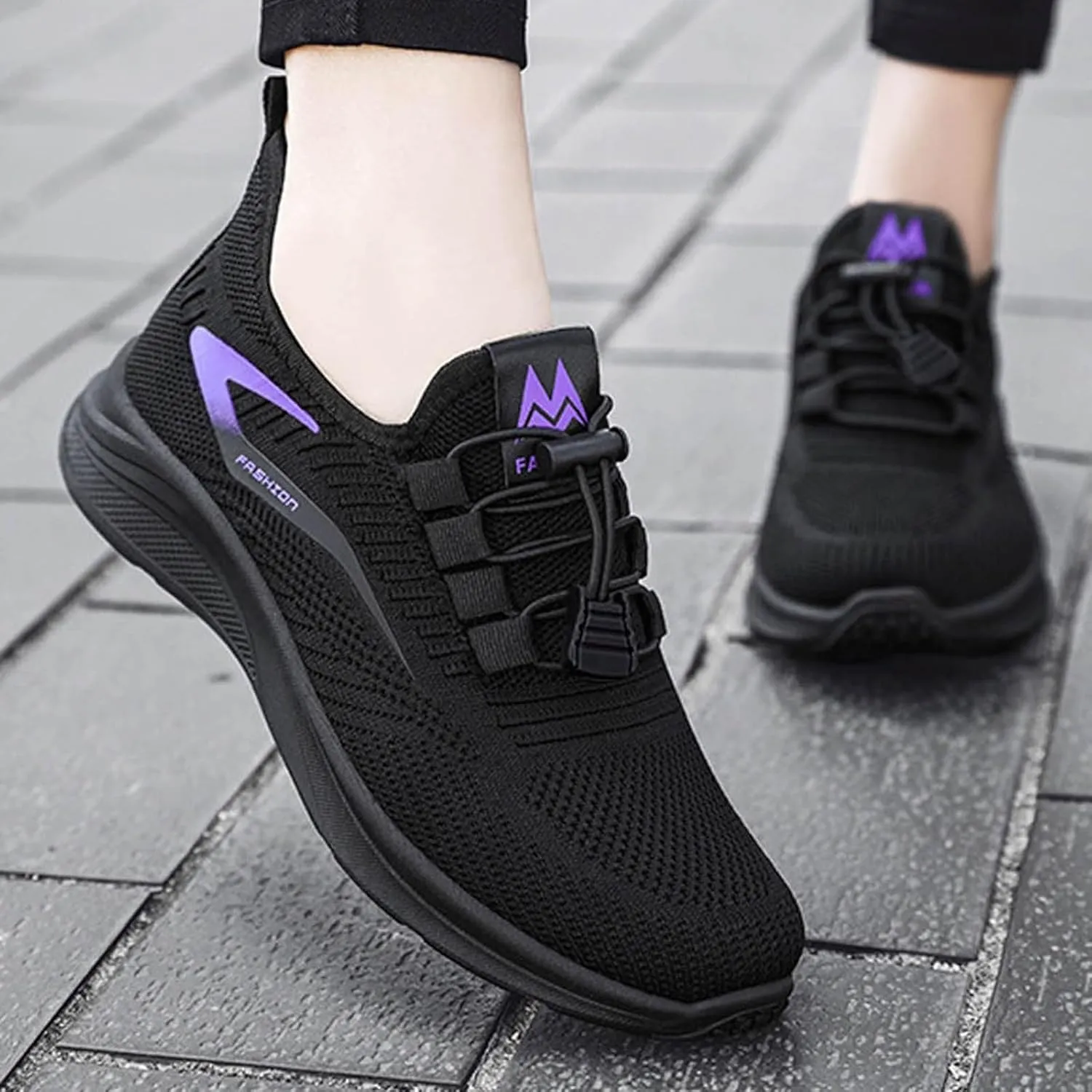 Comfort Lightweight Breathable Sneakers for Women Breathable Mesh Slip on Walking Shoes Comfort Diabetic Shoe