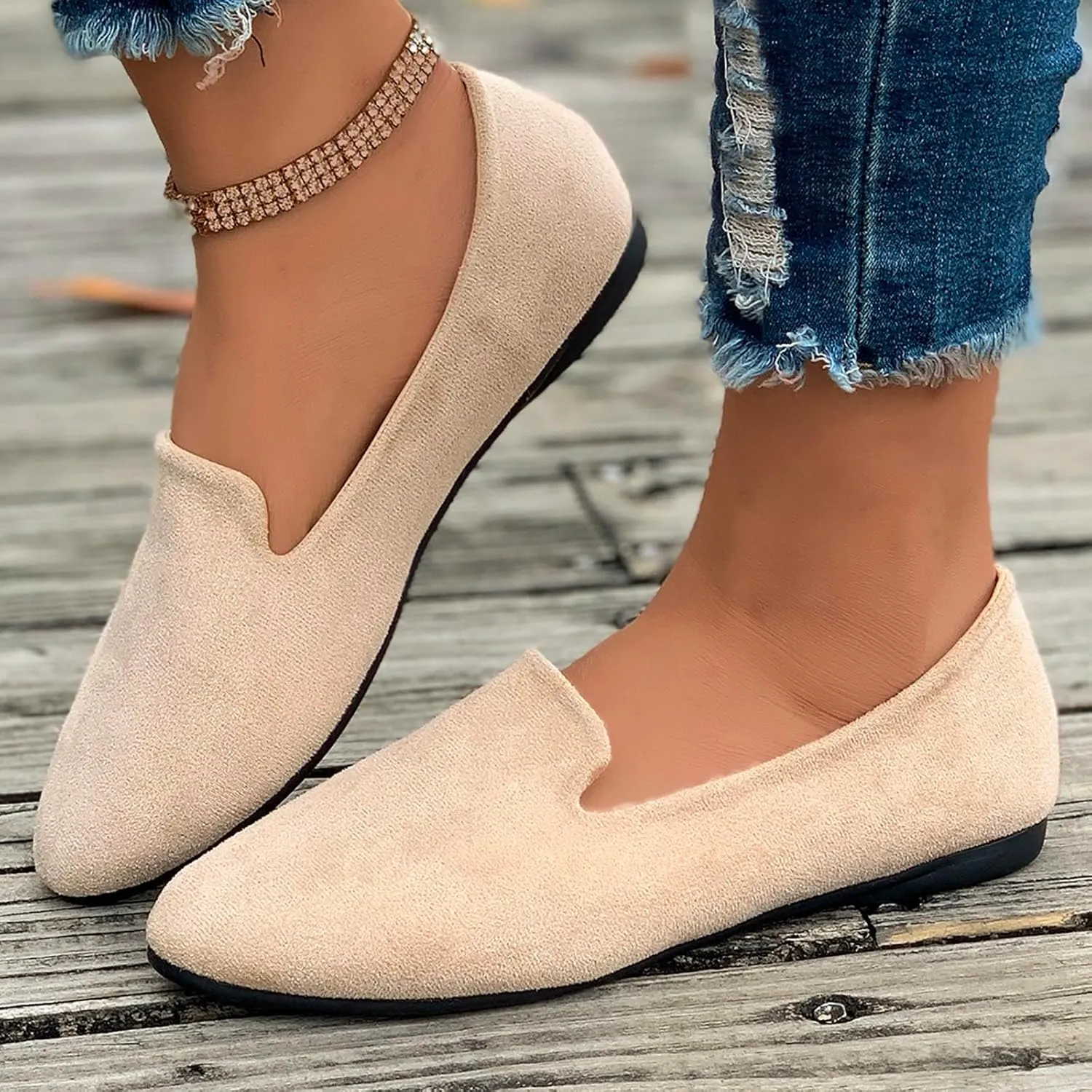 Comfortable Work Shoes Round Toe for Women Dressy Comfortable Slip On Dress Business Casual Shoes for Women