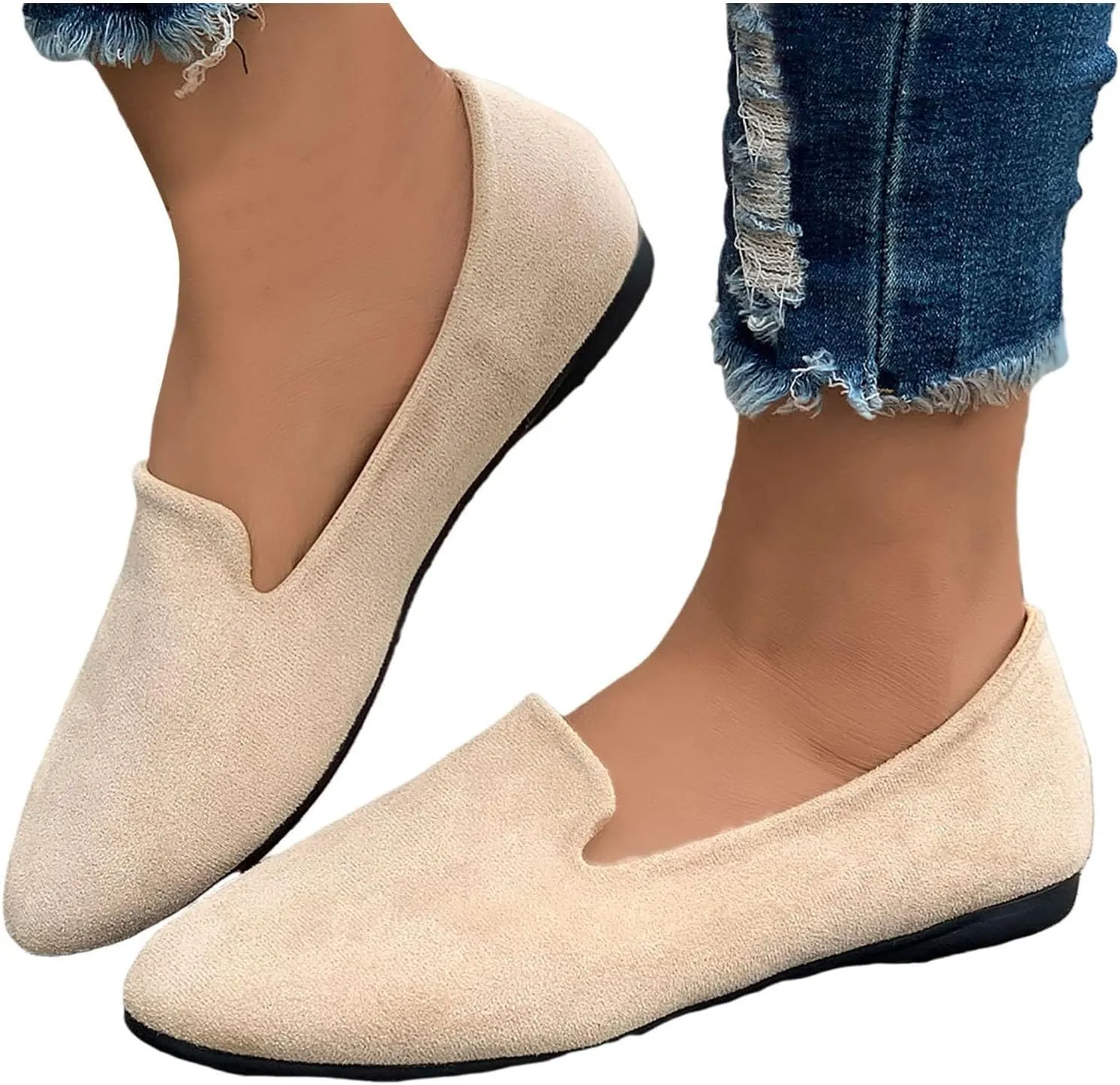 Comfortable Work Shoes Round Toe for Women Dressy Comfortable Slip On Dress Business Casual Shoes for Women