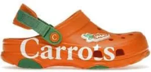 Crocs Carrots X Classic All Terrain Clogs Size 9 Mens, Size 11 Womens Orange White Green 207266-810