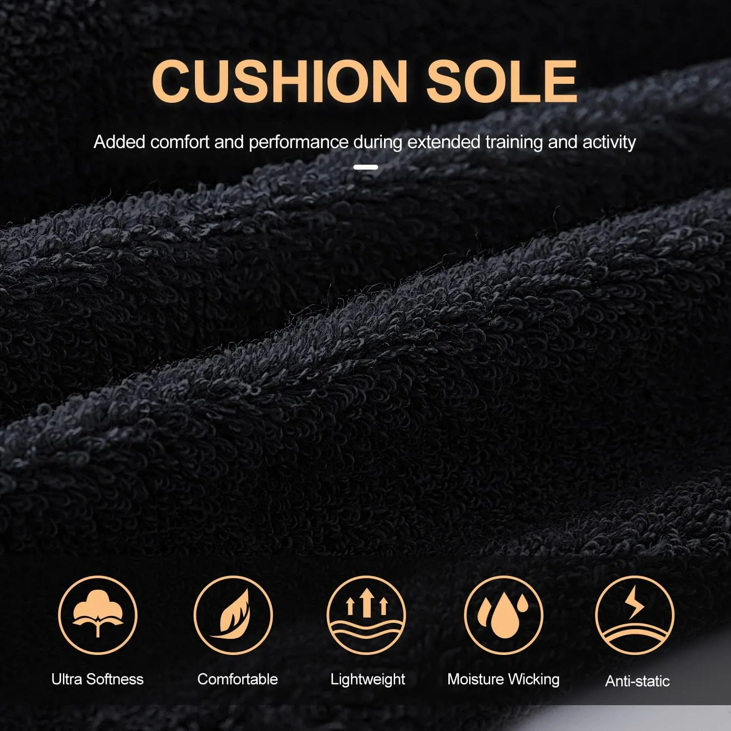 CS CELERSPORT 6 Pairs Ankle Athletic Running Socks Low Cut Sports Tab Socks for Men and Women