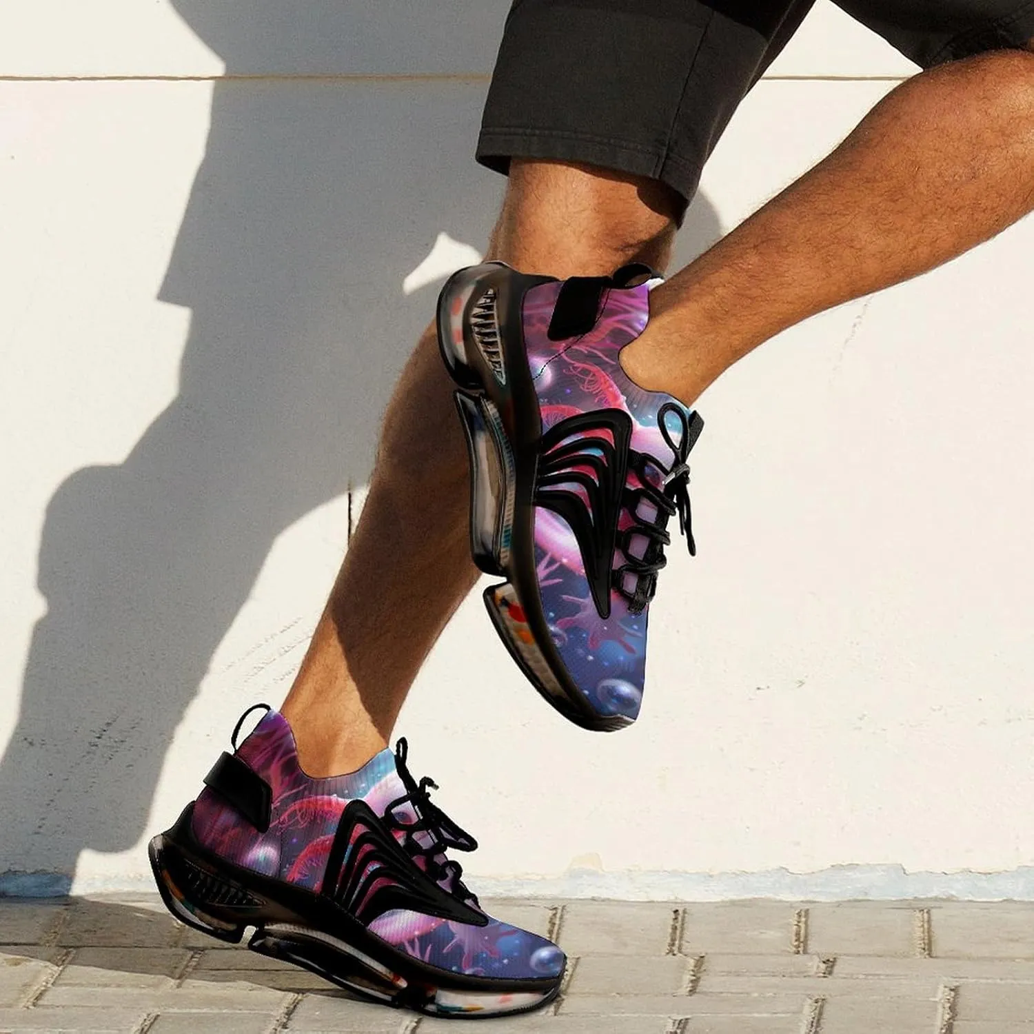 Cute Axolotl Under Sea Men's Running Shoes Lightweight Walking Shoe Breathable Sneaker