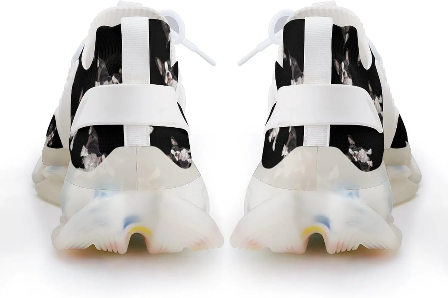 Cute Boston Terrier Dog Men's Running Shoes Lightweight Walking Shoe Breathable Sneaker