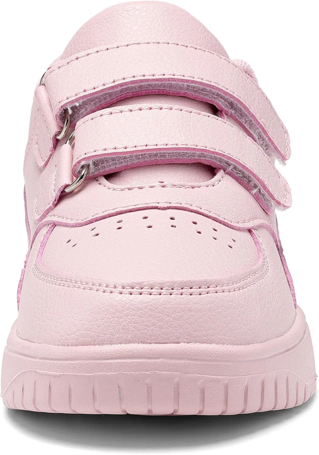 DSWED Unisex-Child Leather Lightweight Breathable Knit Athletic Running Sneakers for Kids Shoes for Boys Girls