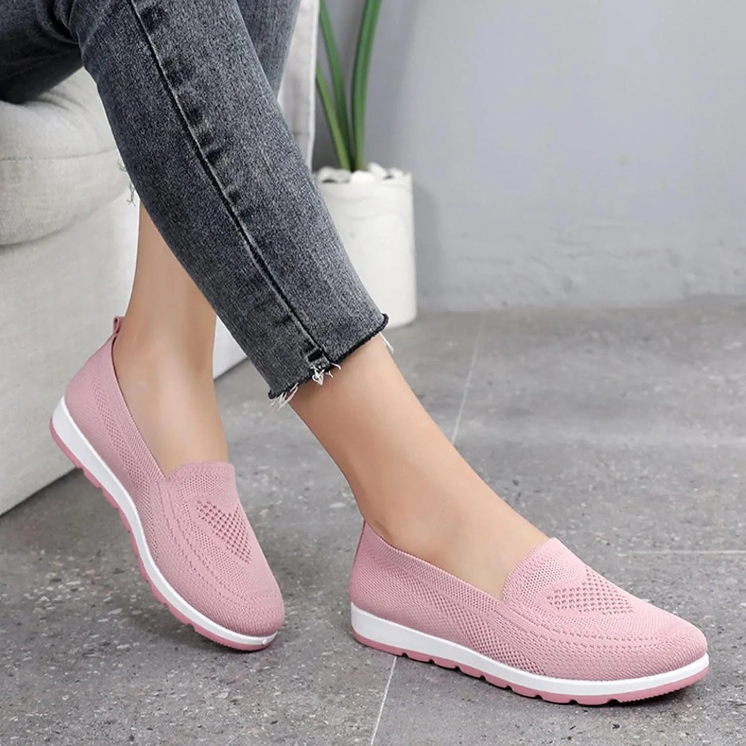 Eduavar Sneakers for Women Trendy, Sneakers for Women Comfortable Non-Slip Sneakers Casual Lightweight Walking Sneakers