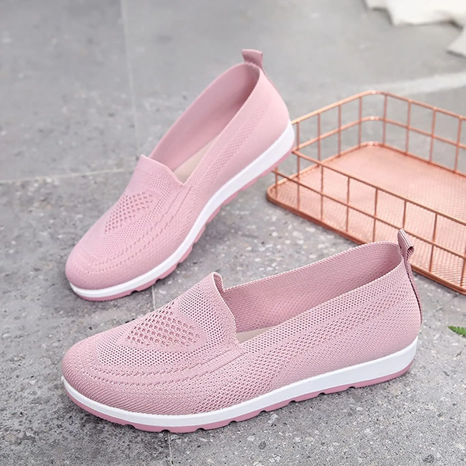 Eduavar Sneakers for Women Trendy, Sneakers for Women Comfortable Non-Slip Sneakers Casual Lightweight Walking Sneakers