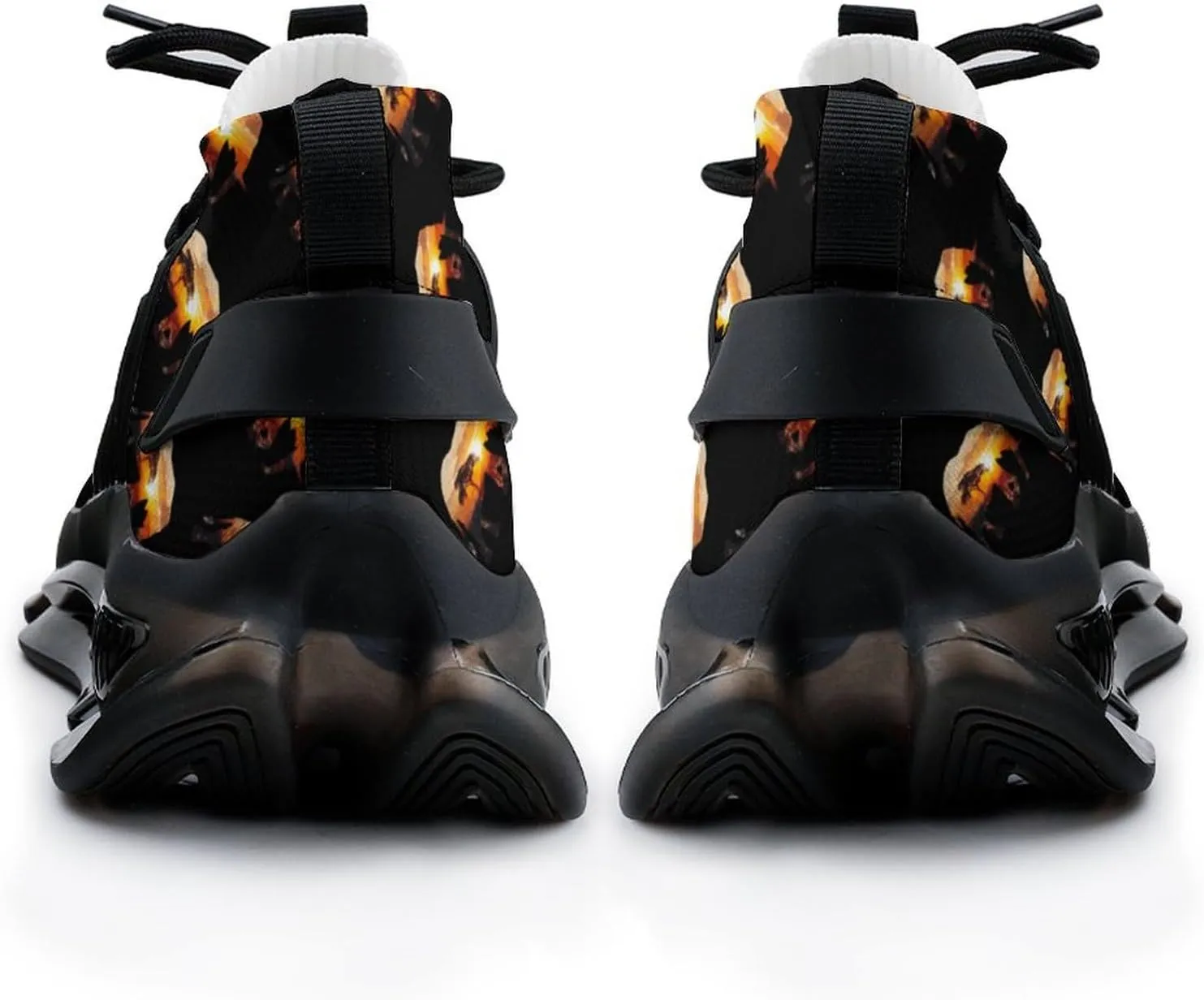 Elephant Africa Landmark Inside Men's Running Shoes Lightweight Walking Shoe Breathable Sneaker