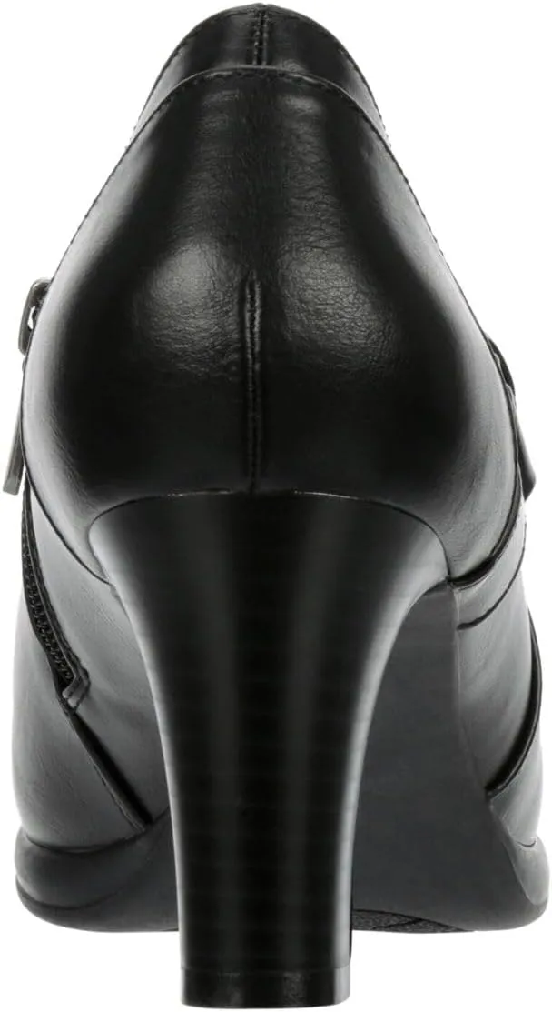 Elyssa - Women's Low Cut Chunky Heeled Ankle Bootie