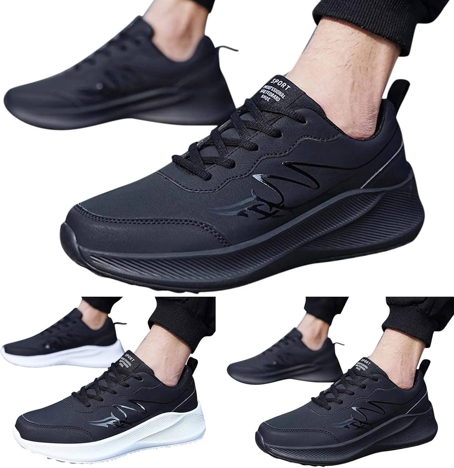 Fashion Orthopedic Sneakers for Men Breathable Casual Comfortable Walking Sneaker Lightweight Minimalist Shoes