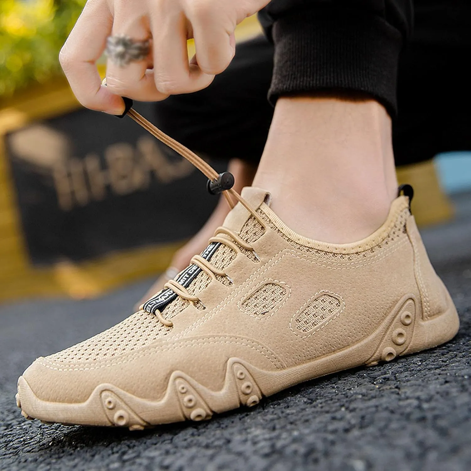 Fashion Orthopedic Sneakers for Men Comfortable Breathable Lightweight Tennis Shoe Men's Business Casual Shoes