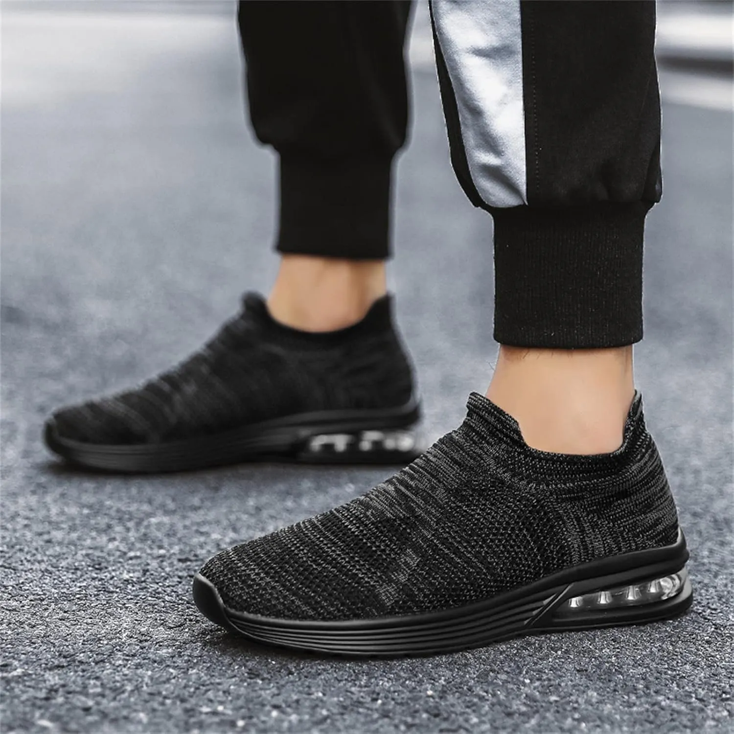 Fashion Sneakers Casual Shoe for Men Fashion Summer Men Mesh Breathable Comfortable Air Cushion Sole Casual Slip On