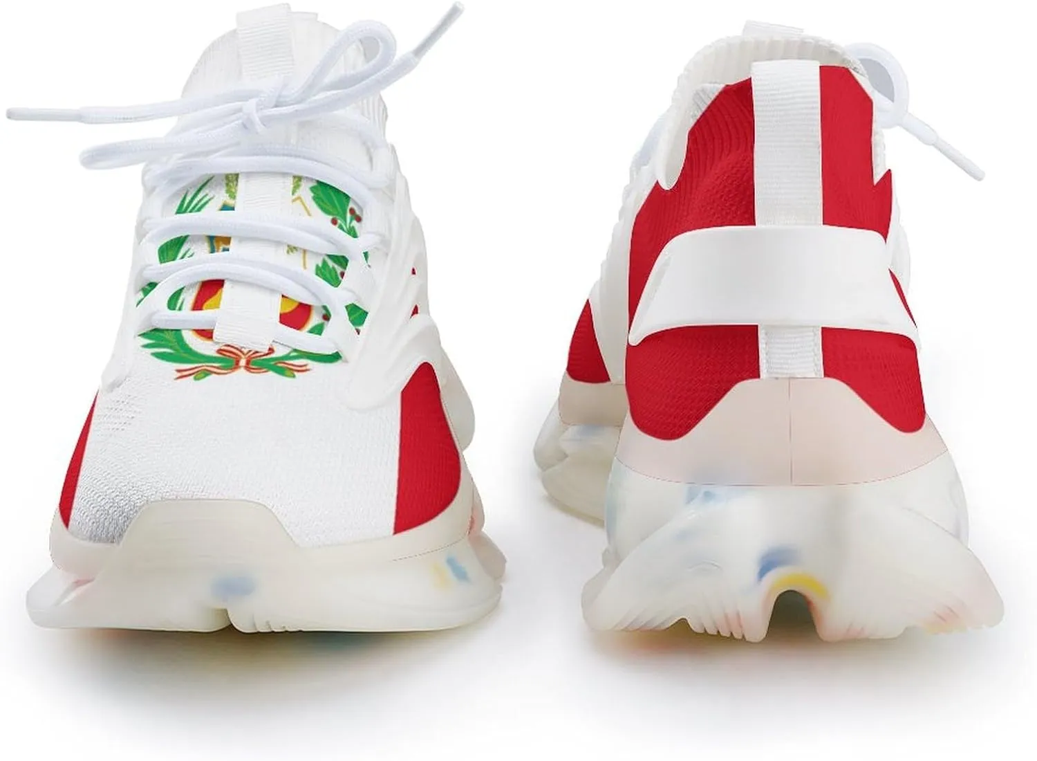 Flag of Peru State Men's Running Shoes Lightweight Walking Shoe Breathable Sneaker
