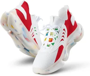 Flag of Peru State Men's Running Shoes Lightweight Walking Shoe Breathable Sneaker