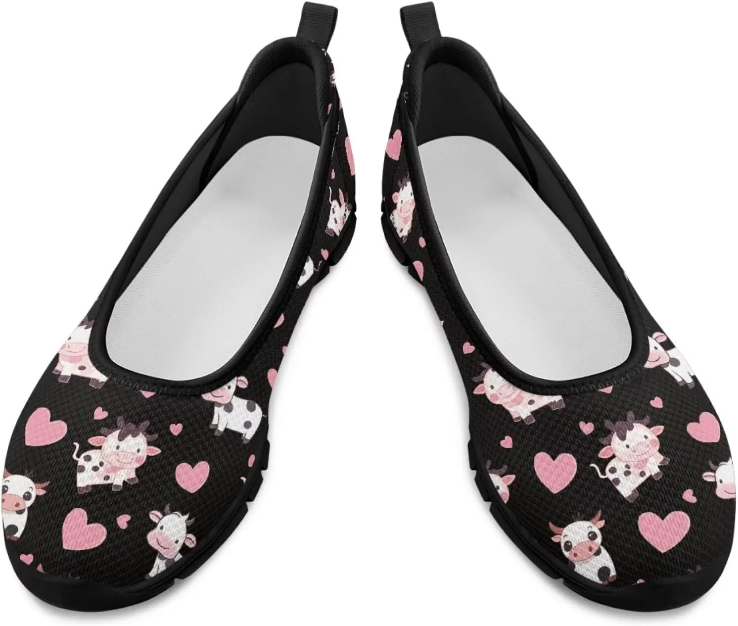 Flats Loafers Cow Low Cut Casual Dress Shoes for Women Teen Girls Comfort Walking Running Sneakers Lightweight Low Cut Tennis Shoe