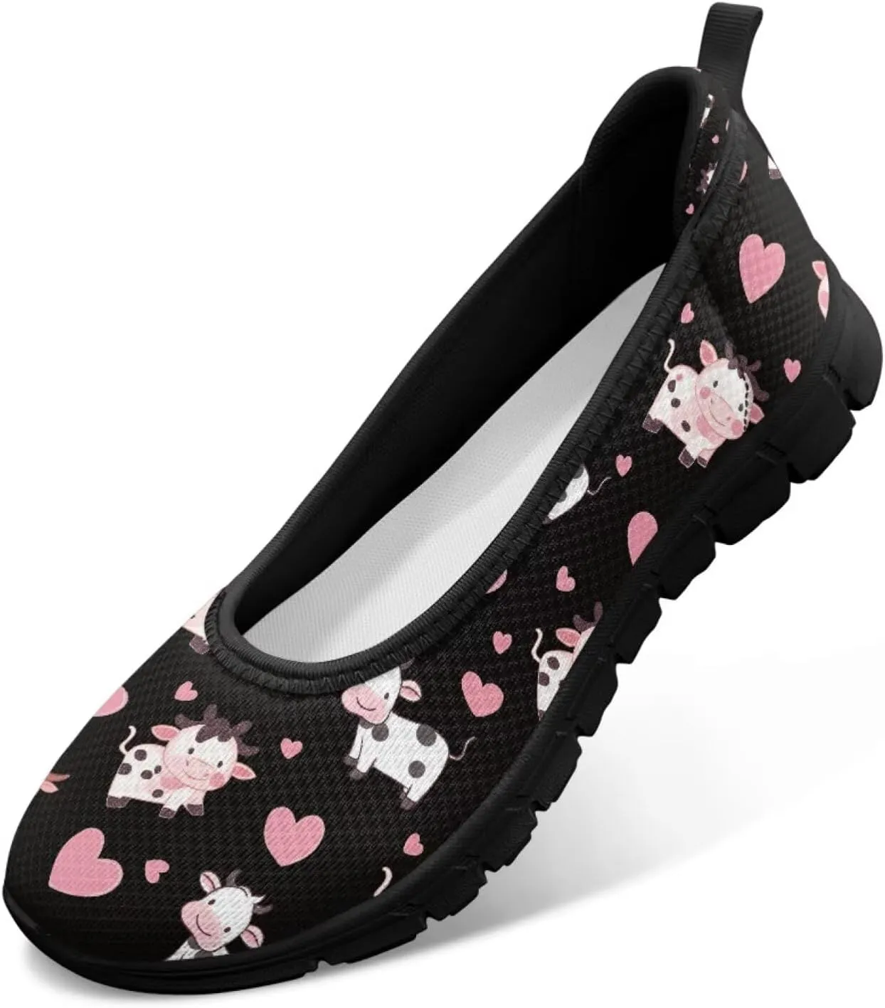 Flats Loafers Cow Low Cut Casual Dress Shoes for Women Teen Girls Comfort Walking Running Sneakers Lightweight Low Cut Tennis Shoe