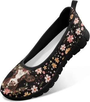 Flats Loafers Cow Low Cut Casual Dress Shoes for Women Teen Girls Comfort Walking Running Sneakers Lightweight Low Cut Tennis Shoe