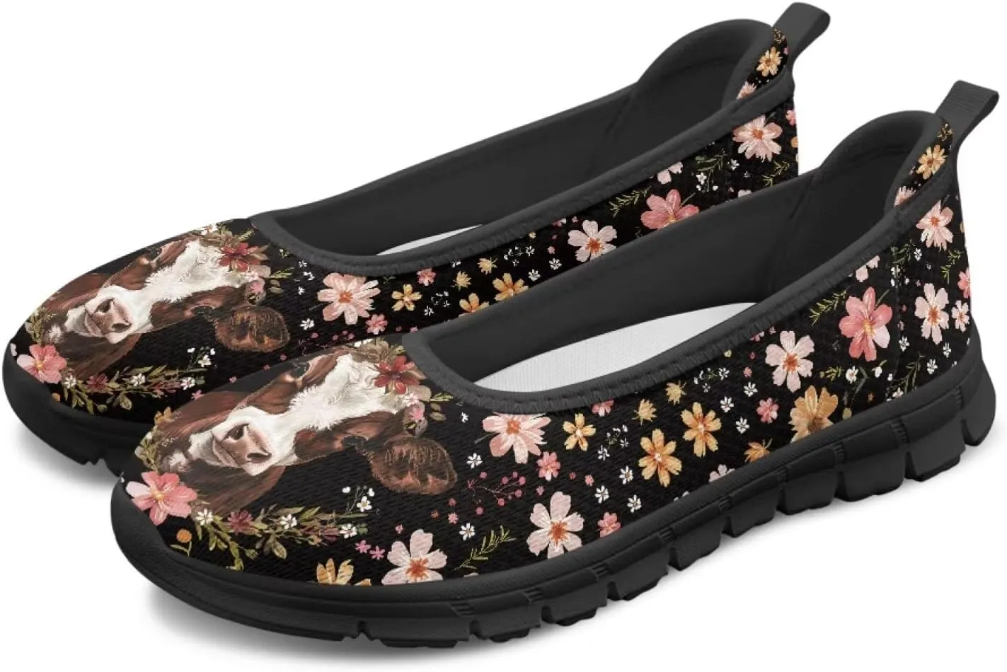 Flats Loafers Cow Low Cut Casual Dress Shoes for Women Teen Girls Comfort Walking Running Sneakers Lightweight Low Cut Tennis Shoe