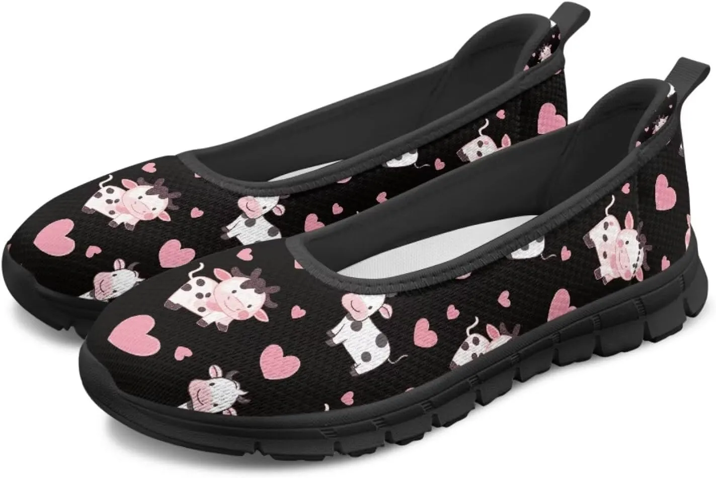 Flats Loafers Cow Low Cut Casual Dress Shoes for Women Teen Girls Comfort Walking Running Sneakers Lightweight Low Cut Tennis Shoe