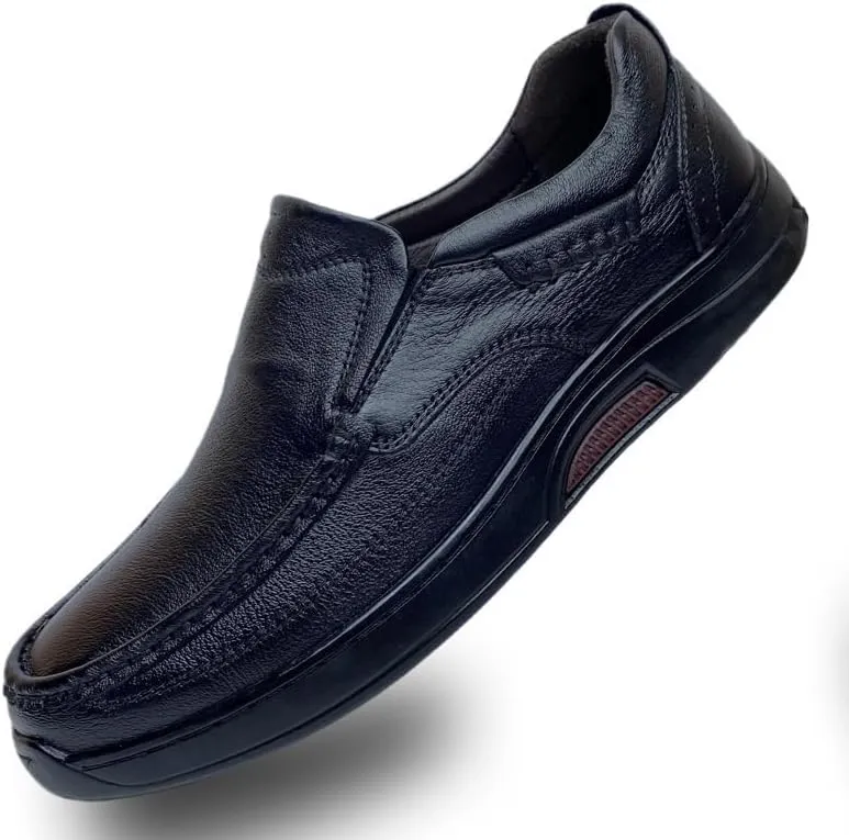 Formal Spring Men's Fashion Korean Style Leather Shoes, Loafers & Moccasins, Soft Sole Slip-On Driving Shoes