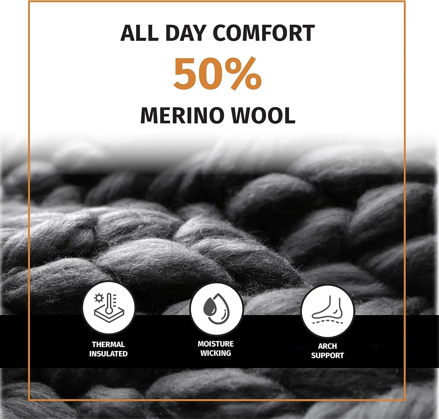 FUN TOES Low Cut Ankle Merino Wool Mens Hiking Running Socks Compression Arch Support Cushioned 6 Pairs