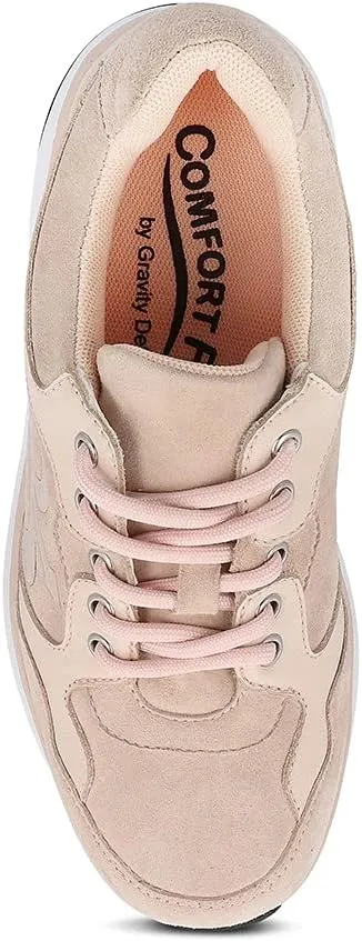 Gravity Defyer Women's G-Defy Silvanit Athletic Shoes - Hybrid VersoShock Proven Performance Shock-Absorbing Leather Pain Relief Shoes